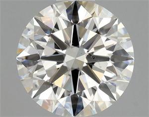 Picture of Natural Diamond 1.00 Carats, Round with Excellent Cut, J Color, SI1 Clarity and Certified by GIA