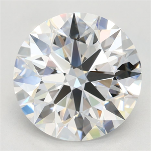 Picture of Lab Grown Diamond 3.17 Carats, Round with Excellent Cut, D Color, VVS1 Clarity and Certified by GIA