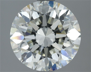 Picture of Natural Diamond 2.51 Carats, Round with Excellent Cut, I Color, VVS2 Clarity and Certified by IGI