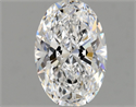 Natural Diamond 1.01 Carats, Oval with  Cut, D Color, VVS1 Clarity and Certified by GIA