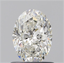 Diamante Natural 0.72 quilates, Ovalado , Color H, claridad VS1 y certificado GIA