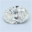 1.20 quilates, Ovalado Diamante , Color H, claridad VS2 y certificado por GIA