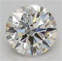 Lab Grown Diamond 3.06 Carats, Round with Ideal Cut, J Color, VS1 Clarity and Certified by IGI