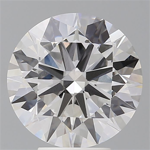 Picture of Lab Grown Diamond 5.01 Carats, Round with Ideal Cut, E Color, VVS2 Clarity and Certified by IGI