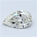 5.03 Carats, Pear Diamond with  Cut, J Color, SI2 Clarity and Certified by GIA