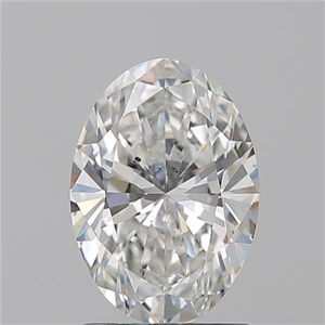 Picture of Natural Diamond 1.51 Carats, Oval with  Cut, G Color, SI1 Clarity and Certified by GIA