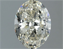 Natural Diamond 1.20 Carats, Oval with  Cut, K Color, VS2 Clarity and Certified by IGI