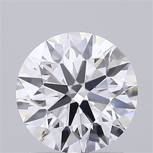 Picture of Lab Grown Diamond 1.51 Carats, Round with Ideal Cut, D Color, VVS2 Clarity and Certified by IGI