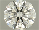 Natural Diamond 0.77 Carats, Round with Excellent Cut, J Color, VVS2 Clarity and Certified by GIA