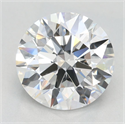 Lab Grown Diamond 2.03 Carats, Round with Excellent Cut, D Color, IF Clarity and Certified by GIA