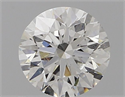 Natural Diamond 0.70 Carats, Round with Excellent Cut, F Color, SI1 Clarity and Certified by GIA