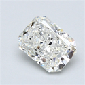 1.30 Carats, Radiant Diamond with  Cut, I Color, SI1 Clarity and Certified by GIA