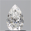 Natural Diamond 0.60 Carats, Pear with  Cut, F Color, VS1 Clarity and Certified by GIA