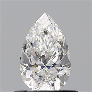 Picture of Natural Diamond 0.60 Carats, Pear with  Cut, F Color, VS1 Clarity and Certified by GIA