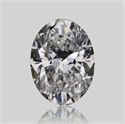 Natural Diamond 0.50 Carats, Oval with  Cut, E Color, VVS2 Clarity and Certified by GIA