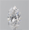 Natural Diamond 0.96 Carats, Marquise with  Cut, E Color, SI2 Clarity and Certified by GIA