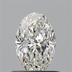 Picture of Natural Diamond 0.52 Carats, Oval with  Cut, H Color, VVS1 Clarity and Certified by GIA