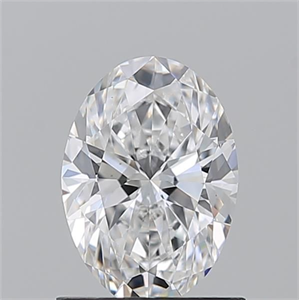 Picture of Natural Diamond 1.01 Carats, Oval with  Cut, D Color, VS1 Clarity and Certified by GIA