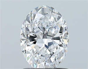 Picture of Natural Diamond 1.00 Carats, Oval with  Cut, D Color, SI2 Clarity and Certified by GIA