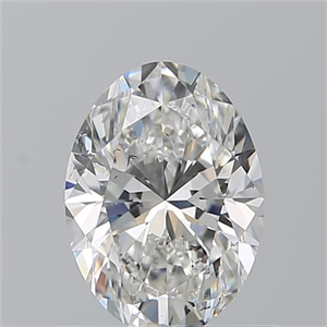 Foto Diamante Natural 0.90 quilates, Ovalado , Color G, claridad SI2 y certificado GIA de