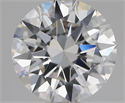 Lab Grown Diamond 1.50 Carats, Round with Excellent Cut, D Color, VVS2 Clarity and Certified by IGI