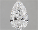 Natural Diamond 0.70 Carats, Pear with  Cut, D Color, VVS1 Clarity and Certified by GIA