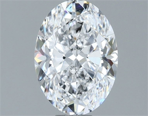 Foto Diamante Natural 1.21 quilates, Ovalado , Color D, claridad SI1 y certificado GIA de