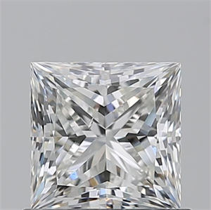 Picture of Natural Diamond 0.92 Carats, Princess with  Cut, H Color, SI1 Clarity and Certified by GIA