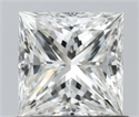 Natural Diamond 0.70 Carats, Princess with  Cut, H Color, VS1 Clarity and Certified by IGI