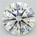 Lab Grown Diamond 5.04 Carats, Round with Ideal Cut, D Color, VVS1 Clarity and Certified by IGI