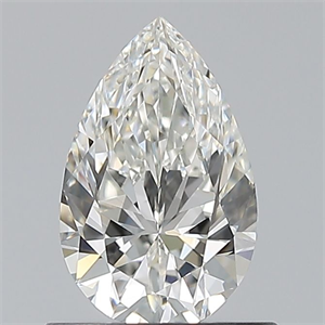 Picture of Natural Diamond 0.70 Carats, Pear with  Cut, H Color, VVS2 Clarity and Certified by GIA