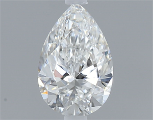 Picture of Natural Diamond 0.40 Carats, Pear with  Cut, E Color, VVS1 Clarity and Certified by GIA