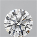 Lab Grown Diamond 1.29 Carats, Round with Ideal Cut, D Color, VS1 Clarity and Certified by IGI