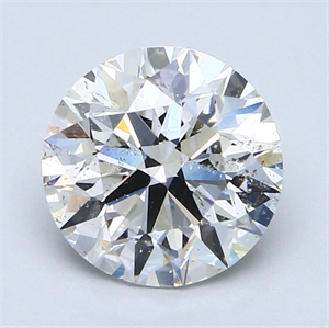 Picture of 3.00 Carats, Round Diamond with Excellent Cut, F Color, SI2 Clarity and Certified by IGI be