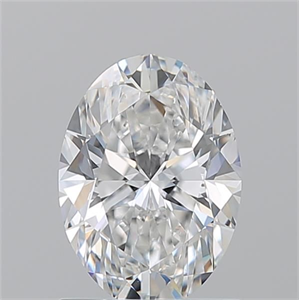 Picture of Natural Diamond 1.20 Carats, Oval with  Cut, E Color, VS2 Clarity and Certified by GIA