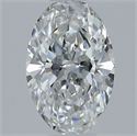 Natural Diamond 0.53 Carats, Oval with  Cut, E Color, VS1 Clarity and Certified by GIA