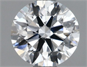 Lab Grown Diamond 1.13 Carats, Round with Ideal Cut, D Color, VS1 Clarity and Certified by IGI