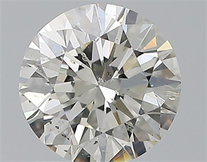 Picture of Natural Diamond 1.02 Carats, Round with Excellent Cut, J Color, SI2 Clarity and Certified by GIA