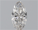Natural Diamond 0.50 Carats, Marquise with  Cut, F Color, SI1 Clarity and Certified by GIA