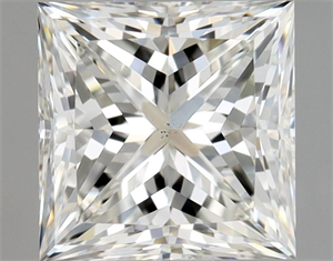Picture of Natural Diamond 1.01 Carats, Princess with  Cut, I Color, VS2 Clarity and Certified by GIA
