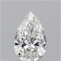Natural Diamond 0.52 Carats, Pear with  Cut, G Color, VVS1 Clarity and Certified by GIA