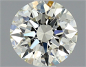 Natural Diamond 0.74 Carats, Round with Excellent Cut, L Color, SI1 Clarity and Certified by GIA