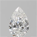 Natural Diamond 0.51 Carats, Pear with  Cut, F Color, VS2 Clarity and Certified by GIA