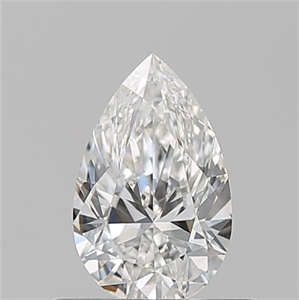 Picture of Natural Diamond 0.51 Carats, Pear with  Cut, F Color, VS2 Clarity and Certified by GIA