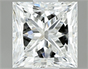 Natural Diamond 0.80 Carats, Princess with  Cut, H Color, VVS1 Clarity and Certified by GIA
