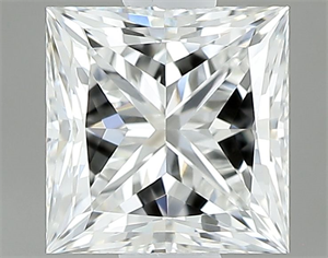 Picture of Natural Diamond 0.80 Carats, Princess with  Cut, H Color, VVS1 Clarity and Certified by GIA