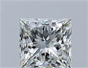 Natural Diamond 0.60 Carats, Princess with  Cut, J Color, VS2 Clarity and Certified by GIA
