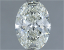 Natural Diamond 0.90 Carats, Oval with  Cut, J Color, VS2 Clarity and Certified by IGI