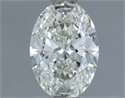 Natural Diamond 0.90 Carats, Oval with  Cut, J Color, VS2 Clarity and Certified by IGI