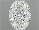Natural Diamond 0.41 Carats, Oval with  Cut, E Color, IF Clarity and Certified by GIA